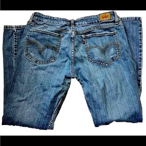 VINTAGE Junior Girls 11 Levi’s 518 Superlow Bootcut Blue Jeans Medium Wash